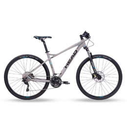 Krosové kolo HEAD X-Rubi CROSS 28" greymatt/blue 2023 DEORE - DEORE 3x10, vidlice s lock outem  