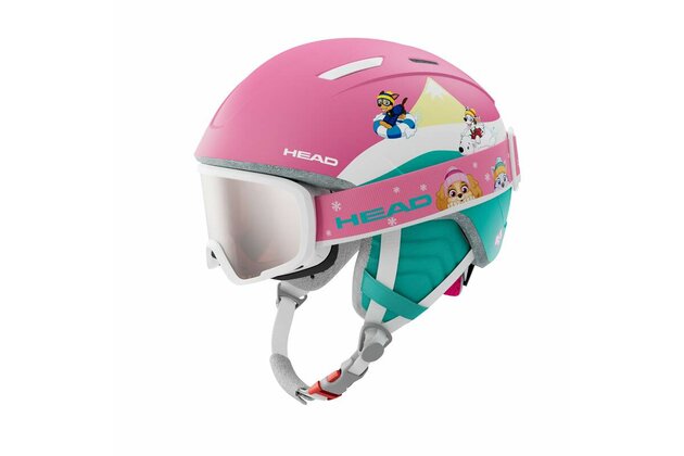 lyžařská helma se štítem MAJA SET PAW