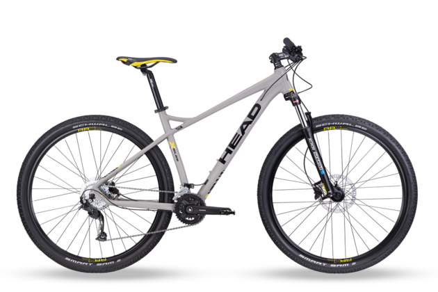 Horské kolo HEAD X-Rubi 1.0 29" greymatt/yellow 2025 ALIVIO - ACERA 2x9, AIR vidlice s lock outem